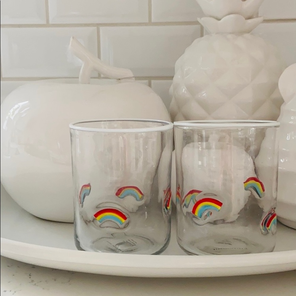 Anthropologie ๐ Sunshine Rainbow Juice Glasses - Picture 2 of 15